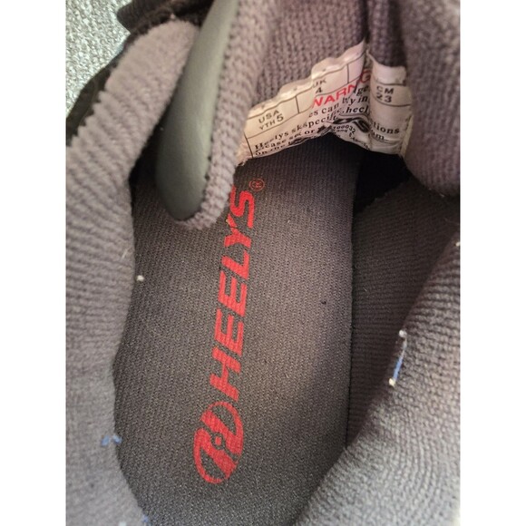 HEELYS Propel KR | Unisex Wheeled Shoes, Black/Red/Grey Strap, sz 5y - Picture 7 of 7